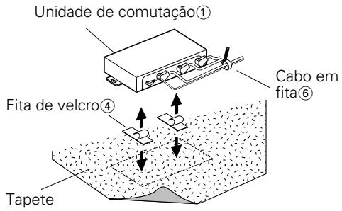 KENWOOD KCA-S210A - Instalacao da unidade de comutation no tapete debaixo de um assento - 1