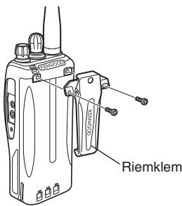 KENWOOD KT-3302E - BEVESTIGEN VAN DE RIEMKLEM - 1