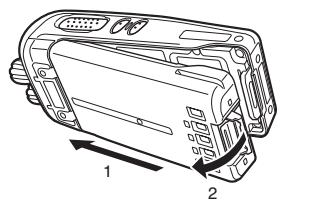 KENWOOD NX-200S - INSTALLING/ REMOVING THE (OPTIONAL) BATTERY PACK - 1