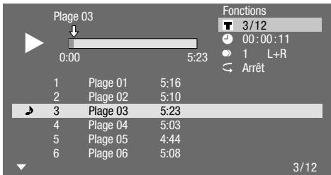 KENWOOD BD-7000 - Marche à suivre dans le menu « fonctions - 1