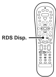 KENWOOD KRF-V6070D - Uso de la tecla RDS Disp. (Display) - 1