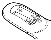 KENWOOD KRF-V6070D - Einlagen der Batterien - 2