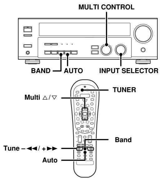 KENWOOD KRF-V6070D - Sintonizzazione (non-RDS) delle stazioni radio - 1