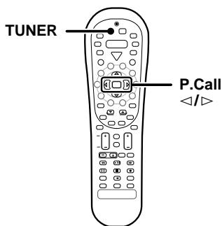 KENWOOD KRF-V6070D - Einstellengespeicherer Sender der Reihen nach (P.Call) - 1