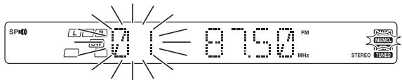 KENWOOD KRF-V6070D - Press the MEMORY key while receiving the station. - 1
