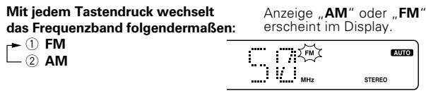 KENWOOD KRF-V6070D - Stellen Sie mit der Taste BAND den gewürschten Sendefrequenzbereich ein. - 1