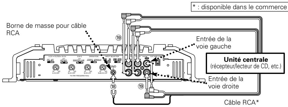 KENWOOD KAC-PS650D - Borne EXT. AMP. CONT. (contrôle de l'amplificateur extérieur) 20 - 1