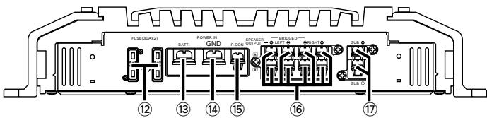 KENWOOD KAC-PS650D - Terminal names - 1