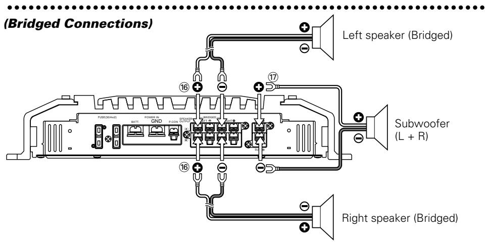 KENWOOD KAC-PS650D - Speaker wire connection - 2