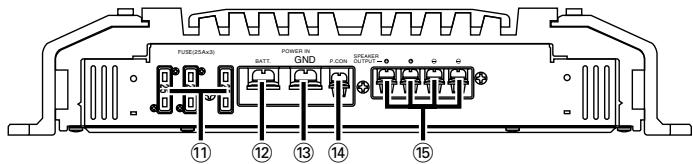 KENWOOD KAC-X810D - Terminal names - 1