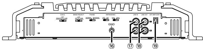 KENWOOD KAC-X810D - Nombres de los terminales - 2