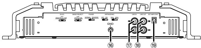 KENWOOD KAC-X810D - Terminal names - 2