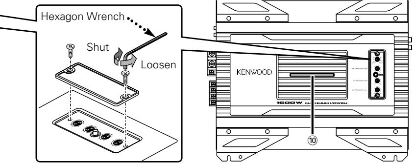 KENWOOD KAC-X810D - ⑦ V-COLOR (Variable color) button - 1