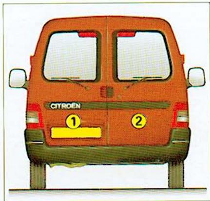 CITROEN BERLINGO 1 2000 - Ouverture de l'intérieur des portes arrirée - 3