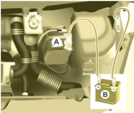 CITROEN BERLINGO 2 2010 - Pour démarrer à partir d'une autre batterie - 1
