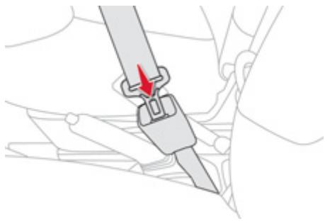 CITROEN C1 2 2012 - Verrouillage / déverrouillage des ceintures de sécurité - 1