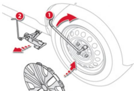 CITROEN C1 2 2012 - Remontage de la roue - 3