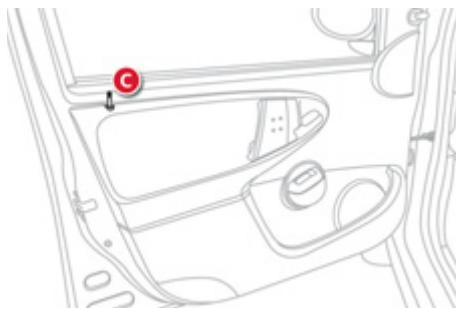 CITROEN C1 2 2012 - Verrouillage/déverrouillage centralisé du véhicule (de l'intérieur) - 1