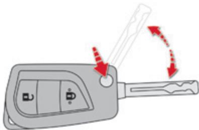 CITROEN C1 2 2014 - Dépliage / repliage de la clé - 1