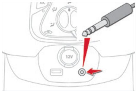 CITROEN C1 2 2014 - Utiliser l'entrée auxiliaire (a/v) (câble audio non fourni) - 3