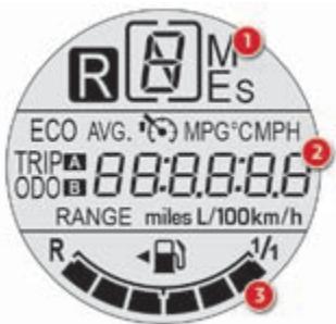 CITROEN C1 2 2014 - Afficheur central avec moteur vti 68 et boîte de vitesses ETG - 1