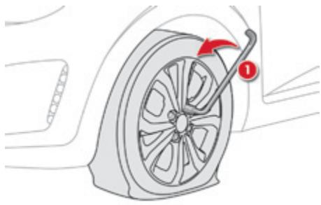 CITROEN C1 2 2014 - Démontage de la roue - 1