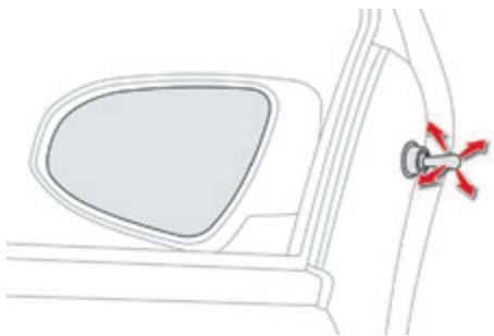 CITROEN C1 2 2014 - Rétroviseurs extérieurs manuels - 1