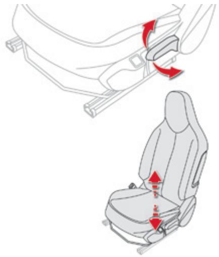 CITROEN C1 2 2014 - Hauteur du siège conducteur* - 1
