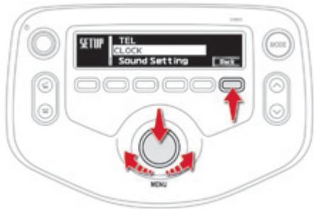 CITROEN C1 2 2014 - Réglage de l'heure système audio - 1