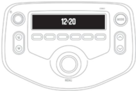 CITROEN C1 2 2014 - Réglage de l'heure système audio - 2
