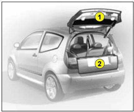 CITROEN C2 2008 - Commande manuelle (mode de secours) - 2
