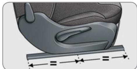 CITROEN C3 2 2011 - Position longitudinale intermédiaire - 1