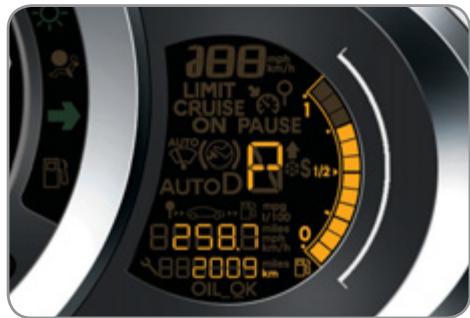 CITROEN C3 2 2011 - Affichage dans le combiné - 1