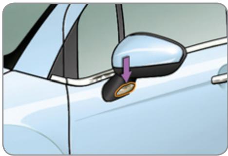CITROEN C3 2 2011 - Changement des répétiteurs latéraux de clignotant intégré - 1