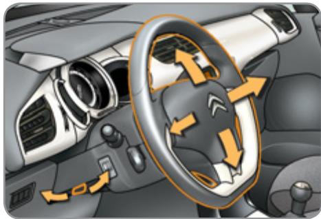 CITROEN C3 2 2011 - Réglage du VOLANT - 1