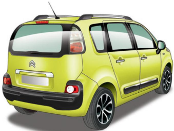 CITROEN C3 PICASSO 2012 - POSE DES BARRES DE TOIT - 2