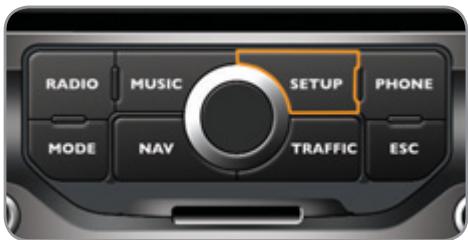 CITROEN C3 PICASSO 2012 - Le menu «SETUP» - 1