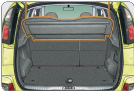 CITROEN C3 PICASSO 2012 - Tablette cache-bagages - 1