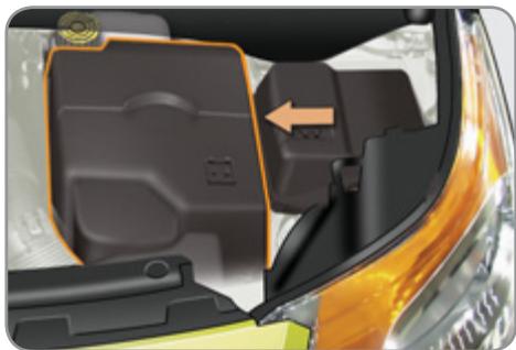 CITROEN C3 PICASSO 2012 - Accès à la batterie - 1