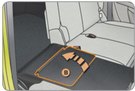 CITROEN C3 PICASSO 2012 - Flaps derrière la banquette - 1