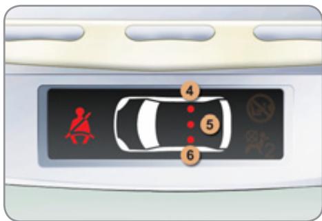 CITROEN C3 PICASSO 2012 - Afficheur des témoins de débouclage de ceinture - 1