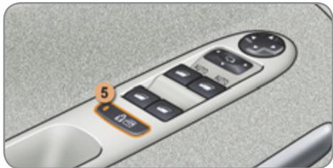 CITROEN C3 PICASSO 2012 - Neutralisation des commandes de lève-vitres et de portes arrrière - 1