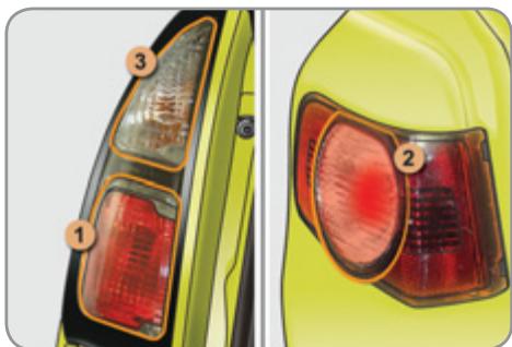 CITROEN C3 PICASSO 2012 - Feux arrière - 1