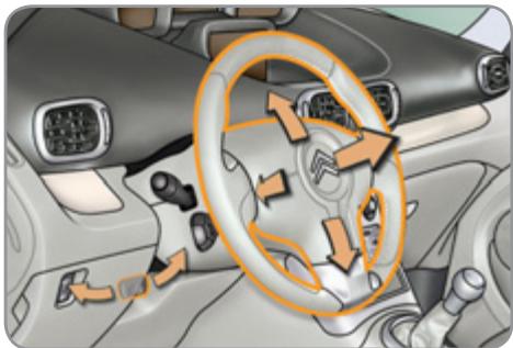 CITROEN C3 PICASSO 2012 - RéGLAGE DU VOLANT - 1