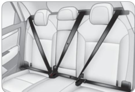 CITROEN C4 2 2011 - Ceintures de sécurité arrière - 1