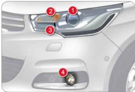 CITROEN C4 2 2011 - Feux avant - 1