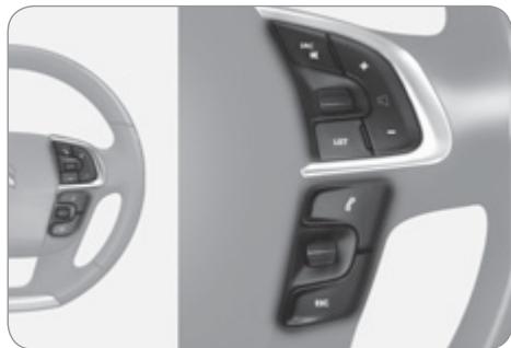 CITROEN C4 2 2011 - Commandes du système audio - 1