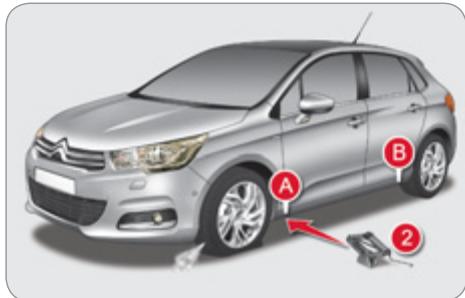 CITROEN C4 2 2011 - Détection de sous-gonflage - 1