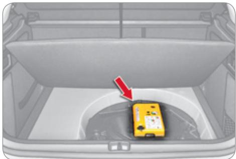 CITROEN C4 2 2011 - KIT DE DÉPANNAGE PROVISOIRE DE PNEUMATIQUE - 1