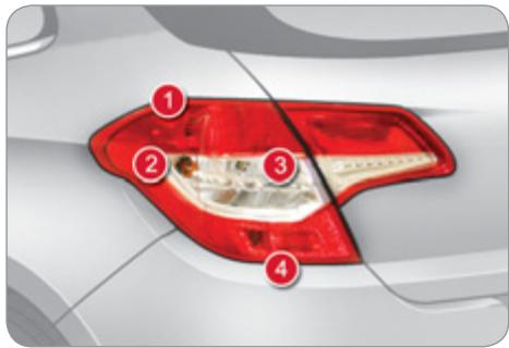 CITROEN C4 2 2011 - Feux arrière - 1